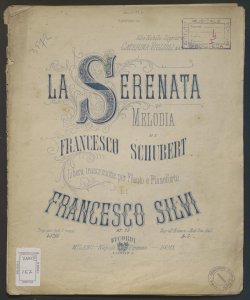La Serenata : Melodia di Francesco Schubert / libera trascrizione per Flauto e Pianoforte : op. 25
