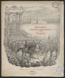 Vittoria! Vittoria! : marcia trionfale per pianoforte / di Stefano Golinelli