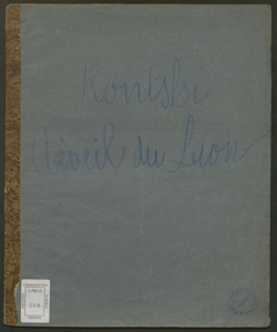 Réveil du lion : Caprice Héroïque pour Piano Op. 115 / par Ant. de Kontski