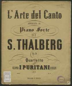 L'arte del canto applicata al pianoforte : op. 70 / S. Thalberg