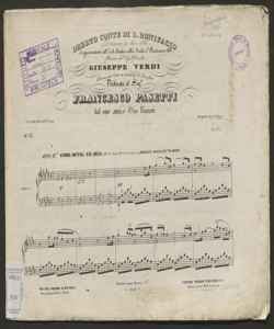 13: Oh chi torna l'ardente pensiero : atto 2.do coro, scena ed aria / musica del Sig.r maestro Giuseppe Verdi ; edizione per canto con accompag.o di piano-forte