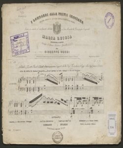 19: Qual voluttà trascorrere : preludio e terzetto finale 3.zo / Giuseppe Verdi ; riduzione per canto con accompagnamento di pianoforte