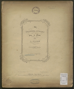 24 Grandes Études pour le piano ... : divisées en quatre livraisons / Franz Liszt