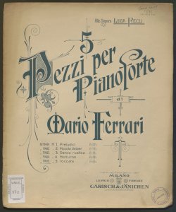 5 pezzi per pianoforte / di Mario Ferrari