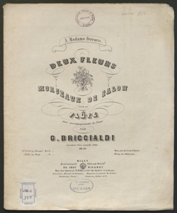 La pensée : morceau de salon / Briccialdi