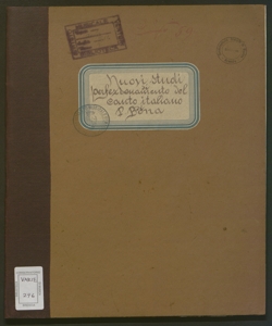 Nuovi studi di perfezionamento del canto italiano : consistenti in vocalizzi isolati, a due, a tre ed a quattro parti con accompagnamento di pianoforte, adatti a tutte le specie di voci e di qualsivoglia estensione / composti e dedicati all'illustrissimo signor conte Renato Borromeo da Pasquale Bona