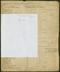 175 - Riparto delle ore d'acqua della Seriola nuova di Chiari affittate nelle sottodescritte bocche l'anno 1903