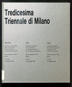 Tredicesima Triennale di Milano : tempo libero