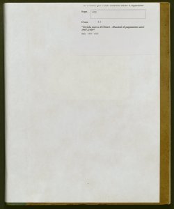 432 - Seriola nuova di Chiari - Mandati di pagamento anni 1907-1919