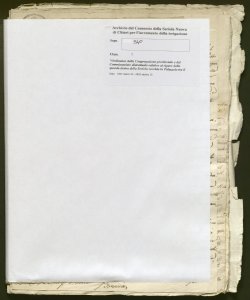 540 - Corrispondenza spedita e ricevuta tra la deputazione della Seriola nuova e l'Imperial regia intendenza provinciale delle finanze di Brescia relativa al pagamento del canone dell'anno 1832