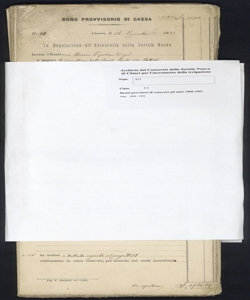 411 - Buoni provvisori di cassa per gli anni 1888-1902