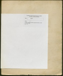 265 - Conto consuntivo della compartita Seriola vecchia per l'anno 1891
