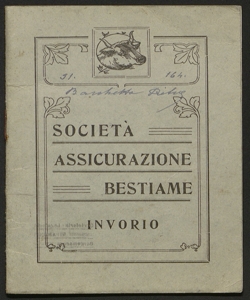 Statuto / Società assicurazione bestiame [di! Invorio