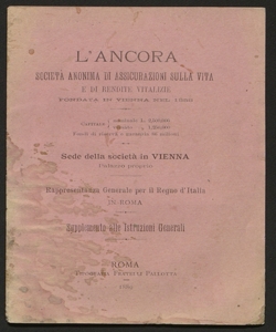 Supplemento alle istruzioni generali / L'Ancora