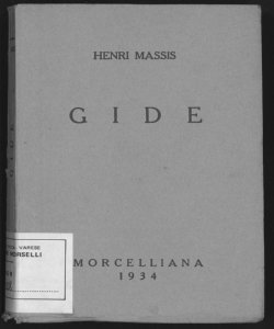 Gide / Henri Massis ; traduzione di G. L. Pizzolari