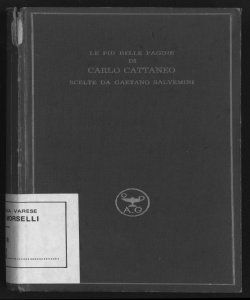 Le più belle pagine di Carlo Cattaneo / scelte da Gaetano Salvemini