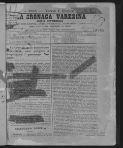 La cronaca varesina : foglio settimanale di Varese e circondario