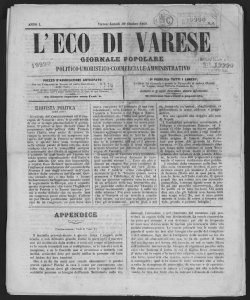 Eco di Varese : giornale popolare
