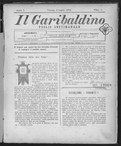 Il Garibaldino : foglio settimanale
