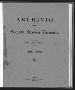 Archivio della Società storica varesina