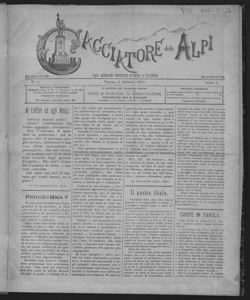 Cacciatore delle Alpi : foglio democratico settimanale di Varese e circondario