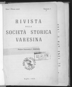 Rivista della Società storica varesina