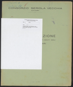 173 - Consorzio Seriola vecchia di Chiari - Ruolo d'esazione di taglie, canoni, contributi dovuti dagli utenti di Chiari - Anno 1950