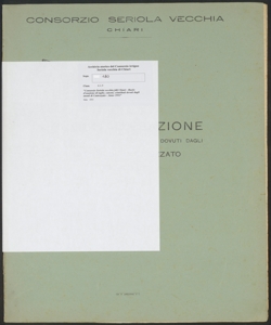 180 - Consorzio Seriola vecchia di Chiari - Ruolo d'esazione di taglie, canoni, contributi dovuti dagli utenti di Castrezzato - Anno 1952