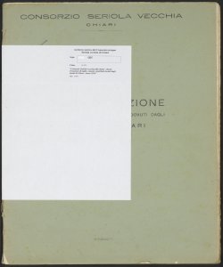 186 - Consorzio Seriola vecchia di Chiari - Ruolo d'esazione di taglie, canoni, contributi dovuti dagli utenti di Chiari - Anno 1954