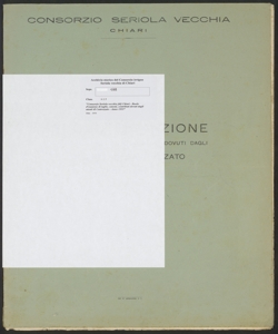 188 - Consorzio Seriola vecchia di Chiari - Ruolo d'esazione di taglie, canoni, contributi dovuti dagli utenti di Castrezzato - Anno 1955