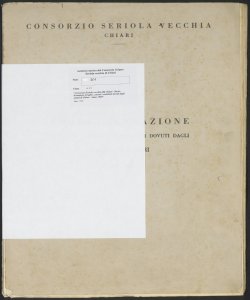 201 - Consorzio Seriola vecchia di Chiari - Ruolo d'esazione di taglie, canoni, contributi dovuti dagli utenti di Chiari - Anno 1960