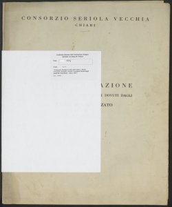 204 - Consorzio Seriola vecchia di Chiari - Ruolo d'esazione di taglie, canoni, contributi dovuti dagli utenti di Castrezzato - Anno 1965