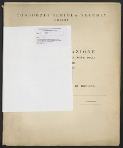 209 - Consorzio Seriola vecchia di Chiari - Ruolo d'esazione di taglie, canoni, contributi dovuti dagli utenti di Chiari - Anno 1969/1970