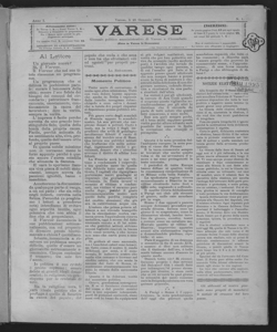 Varese : giornale politico amministrativo di Varese e circondario