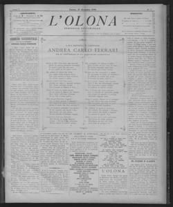 L'Olona : periodico settimanale