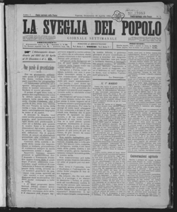 La sveglia del popolo : giornale settimanale