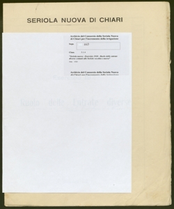 269 - Seriola nuova - Esercizio 1920 - Ruolo delle entrate diverse comuni alle Seriole vecchia e nuova