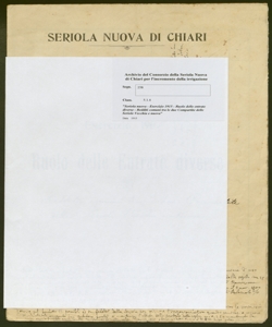 258 - Seriola nuova - Esercizio 1915 - Ruolo delle entrate diverse - Redditi comuni tra le due Compartite delle Seriole Vecchia e nuova