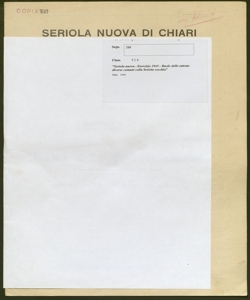 288 - Seriola nuova - Esercizio 1945 - Ruolo delle entrate diverse comuni colla Seriola vecchia