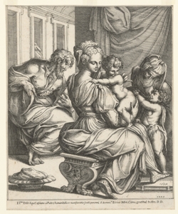 Sacra Famiglia con sant'Anna e san Giovannino Bisi Bonaventura