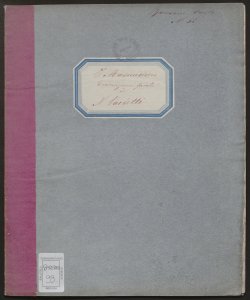 O mio castel paterno : cavatina da I masnadieri / di Giuseppe Verdi ; trascritta per pianoforte da N. Paoletti