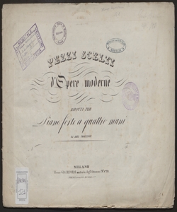 Gemma di Vergy / musica del M.o Gaetano Donizetti ; ridotta per piano forte a quattro mani