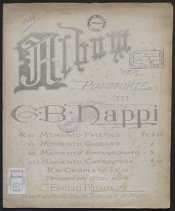 Album per pianoforte / di G. B. Nappi