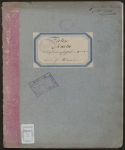 Sinfonia dell'opera Marta / di F. De Flotow ; ridotta per pianoforte a 4 mani da Carlo Czerny