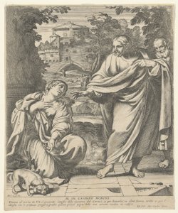Cristo e l'adultera Cesio Carlo