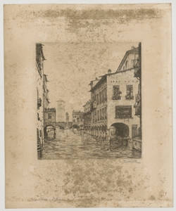 Veduta di Mantova: il Rio Carbonati Antonio