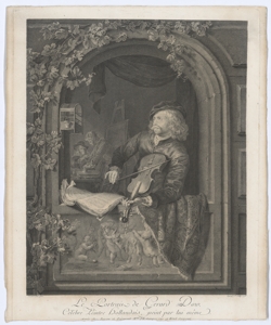 Ritratto di Gerard Dow Ingouf François Robert il Giovane