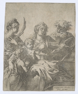 Sacra Famiglia con san Giovannino e santa Lucia Strada Vespasiano
