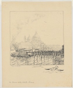Veduta di Venezia: Chiesa di S. Maria della Salute Carbonati Antonio