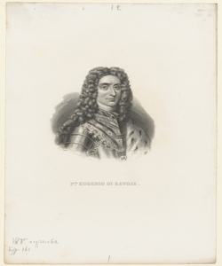 Ritratto di Eugenio principe di Savoia Geoffroy Nicolas Charles